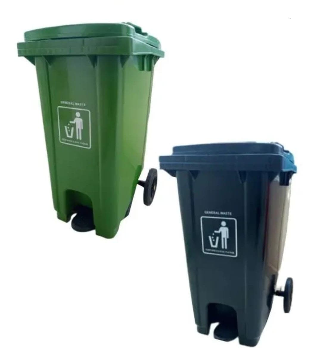 100 litre pedal bin for waste disposal