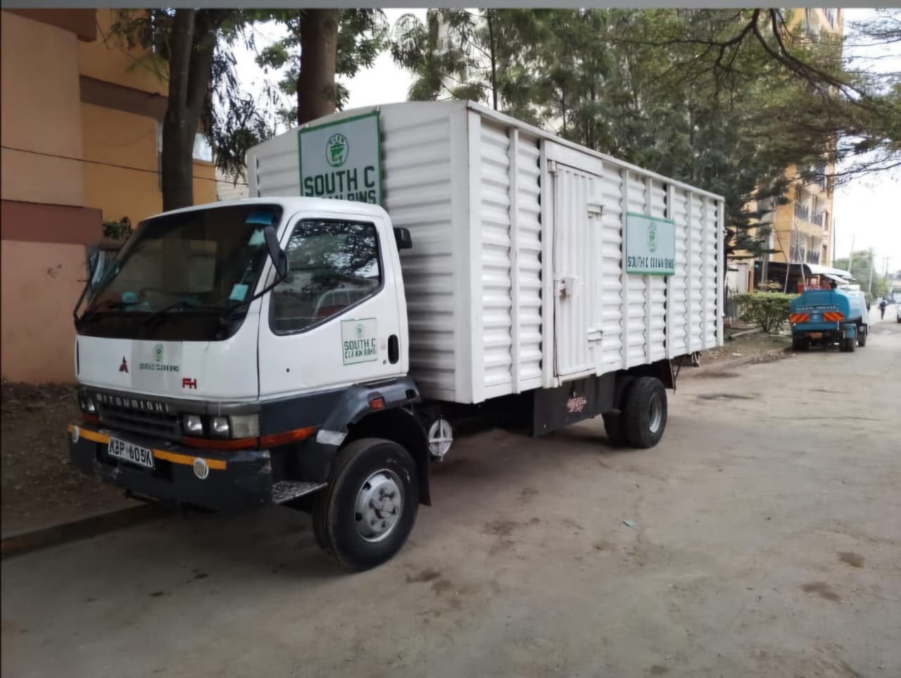 Garbage collection vehicle in service